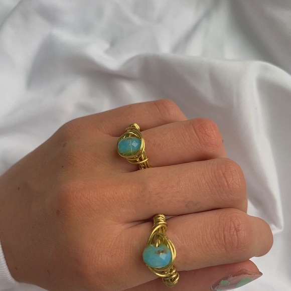 handmade wire crystal ring! - Picture 3 of 4